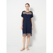 Нічна сорочка Cotpark   2XL,3XL,4XL,5XL темно-синій 13594-В